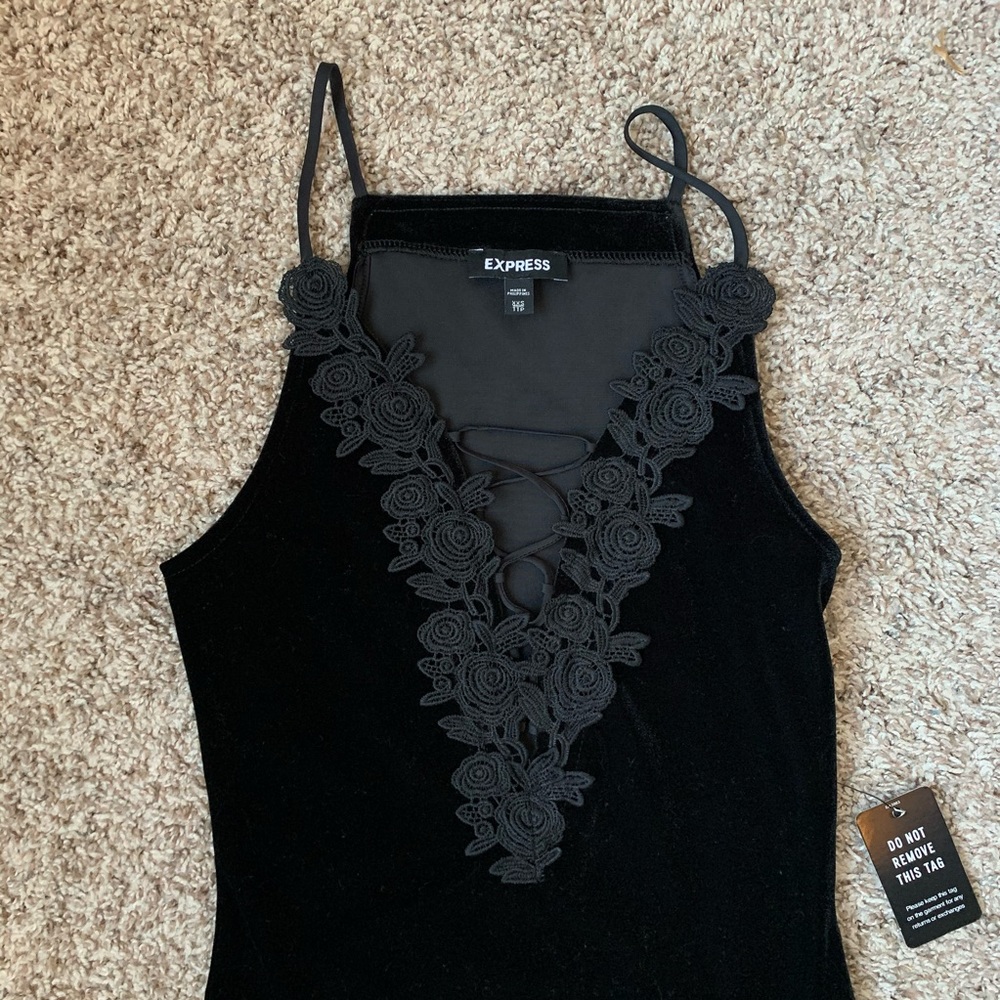 Express Black bodysuit XXS